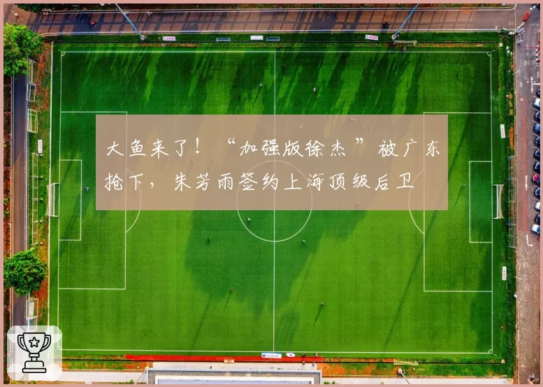 大鱼来了！“加强版徐杰 ”被广东抢下，朱芳雨签约上海顶级后卫