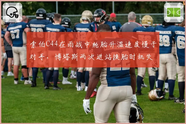 索伯C44在雨战中轮胎升温速度慢于对手，博塔斯两次进站换胎时机失误